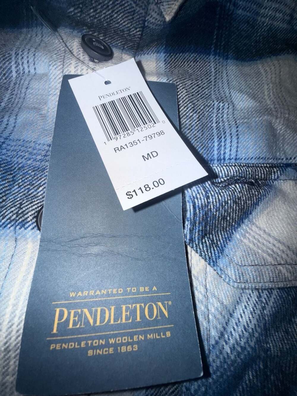 Pendleton burnside flannel.  Men’s medium - Picture 2 of 5